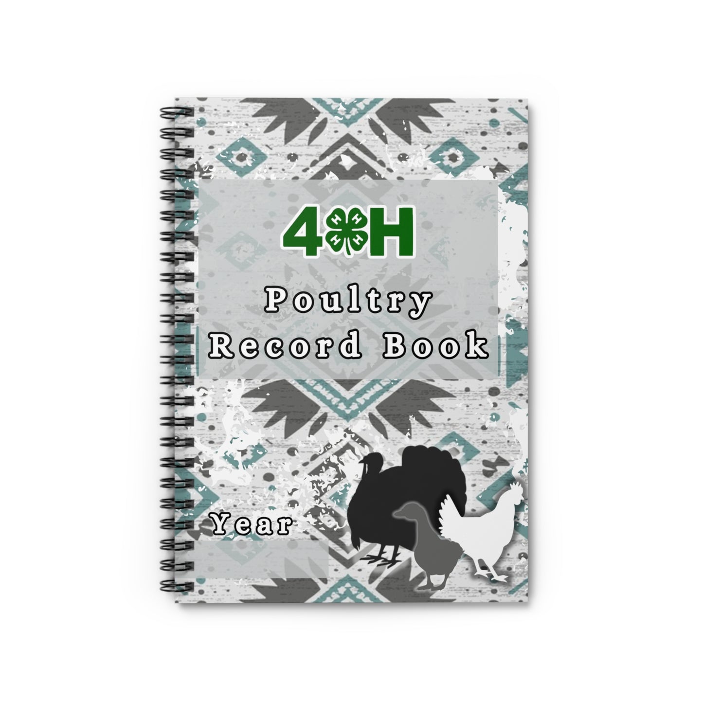 4H Record Book Aztec Pattern (Print at Home)