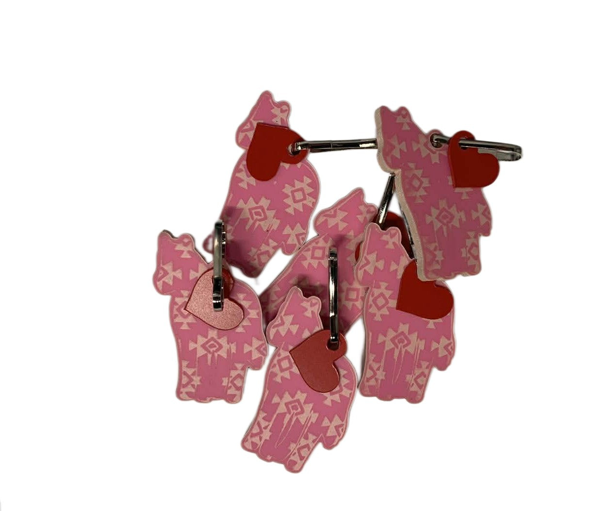 Valentine livestock keychain