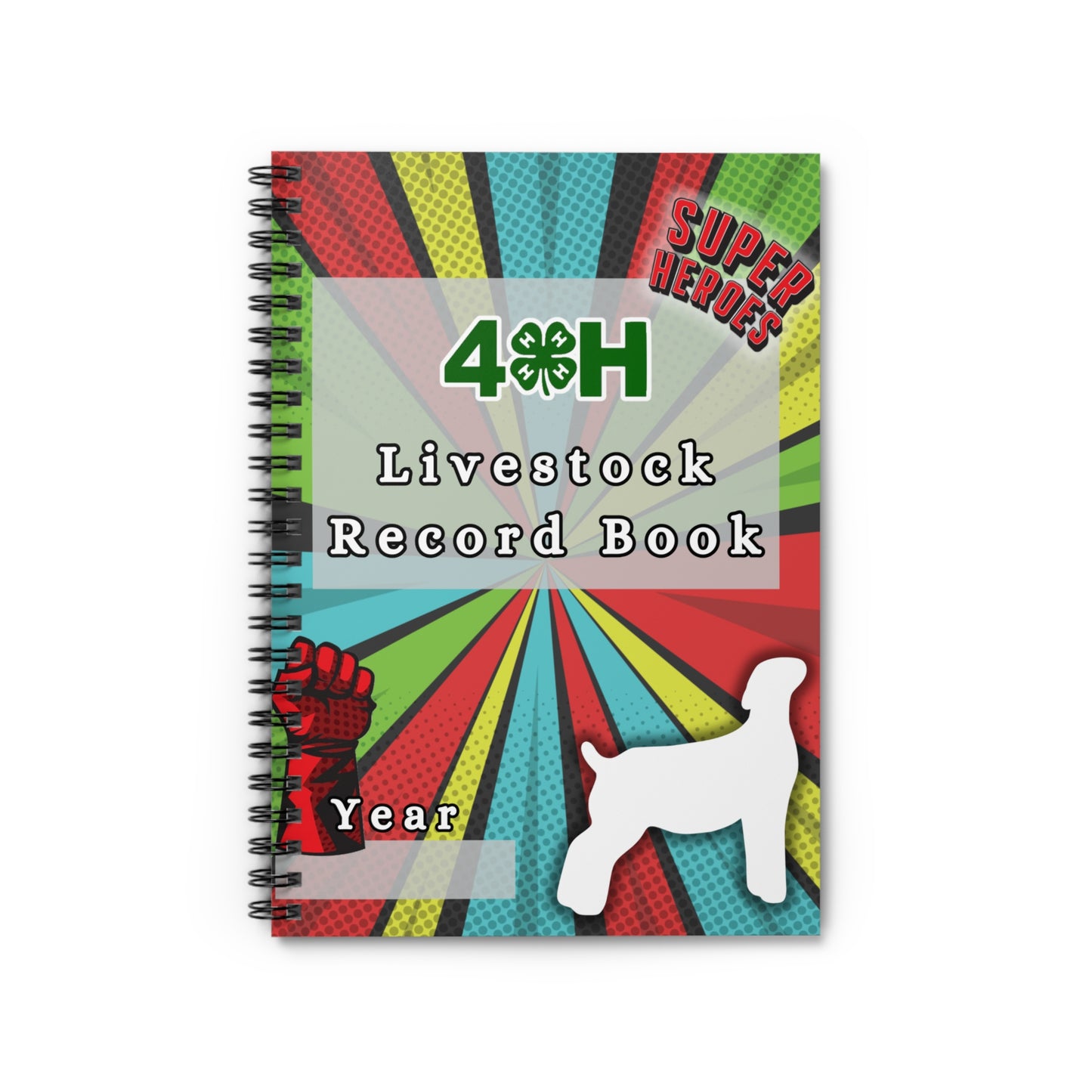 4H Record Book Superhero (Print at Home)