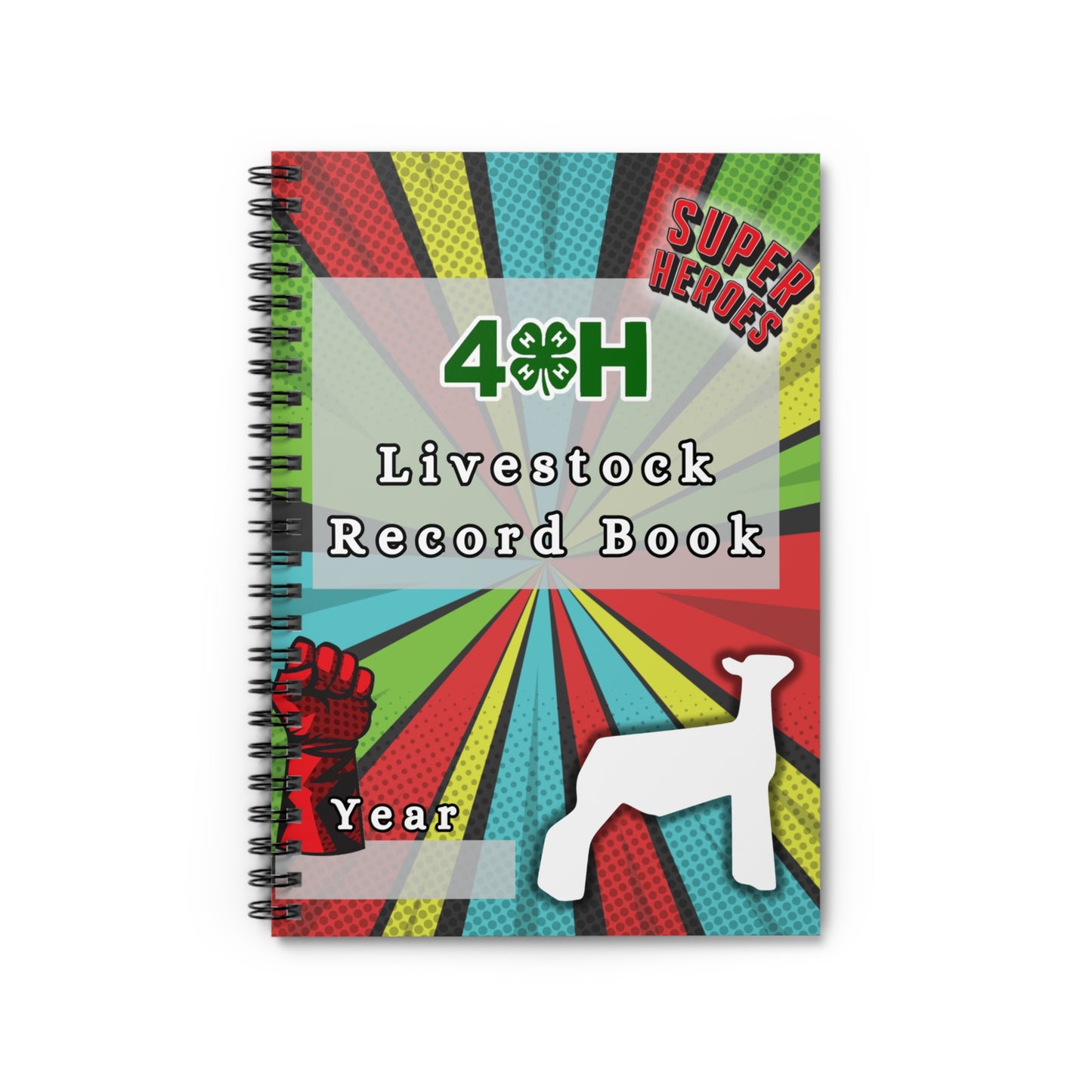 4H Record Book Superhero (Print at Home)