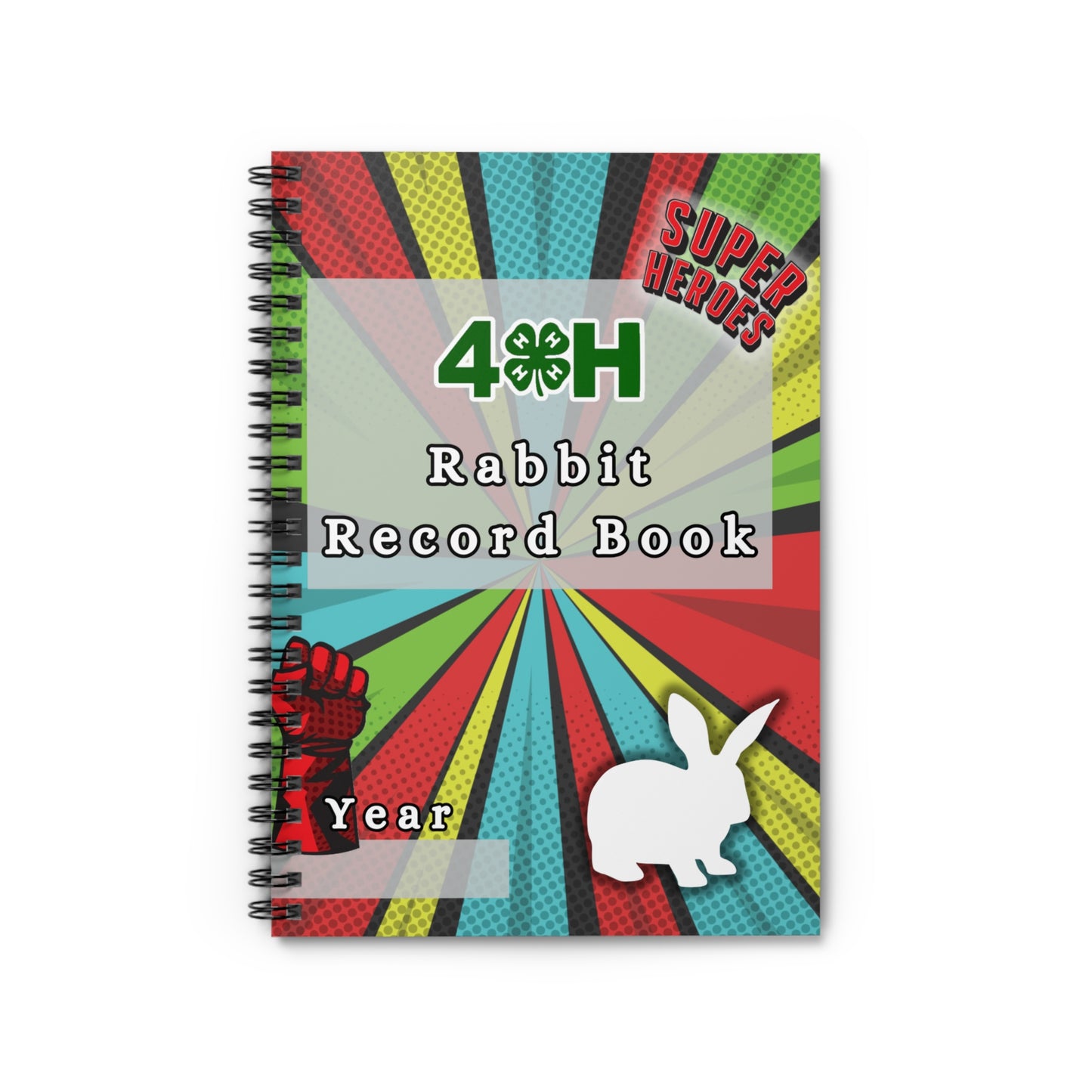 4H Record Book Superhero (Print at Home)