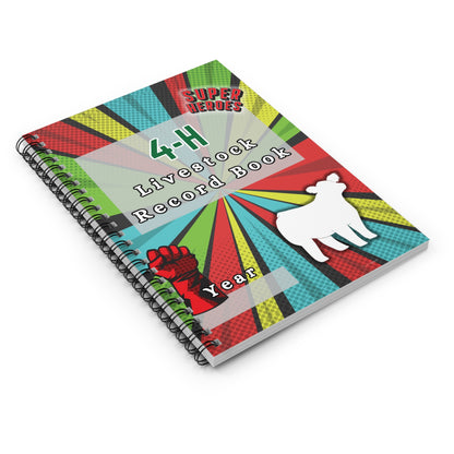 4H Record Book Superhero (Print at Home-Handwritten)