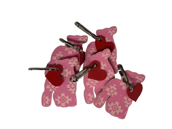 Valentine livestock keychain