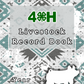 4H Record Book Aztec Pattern (Print at Home)