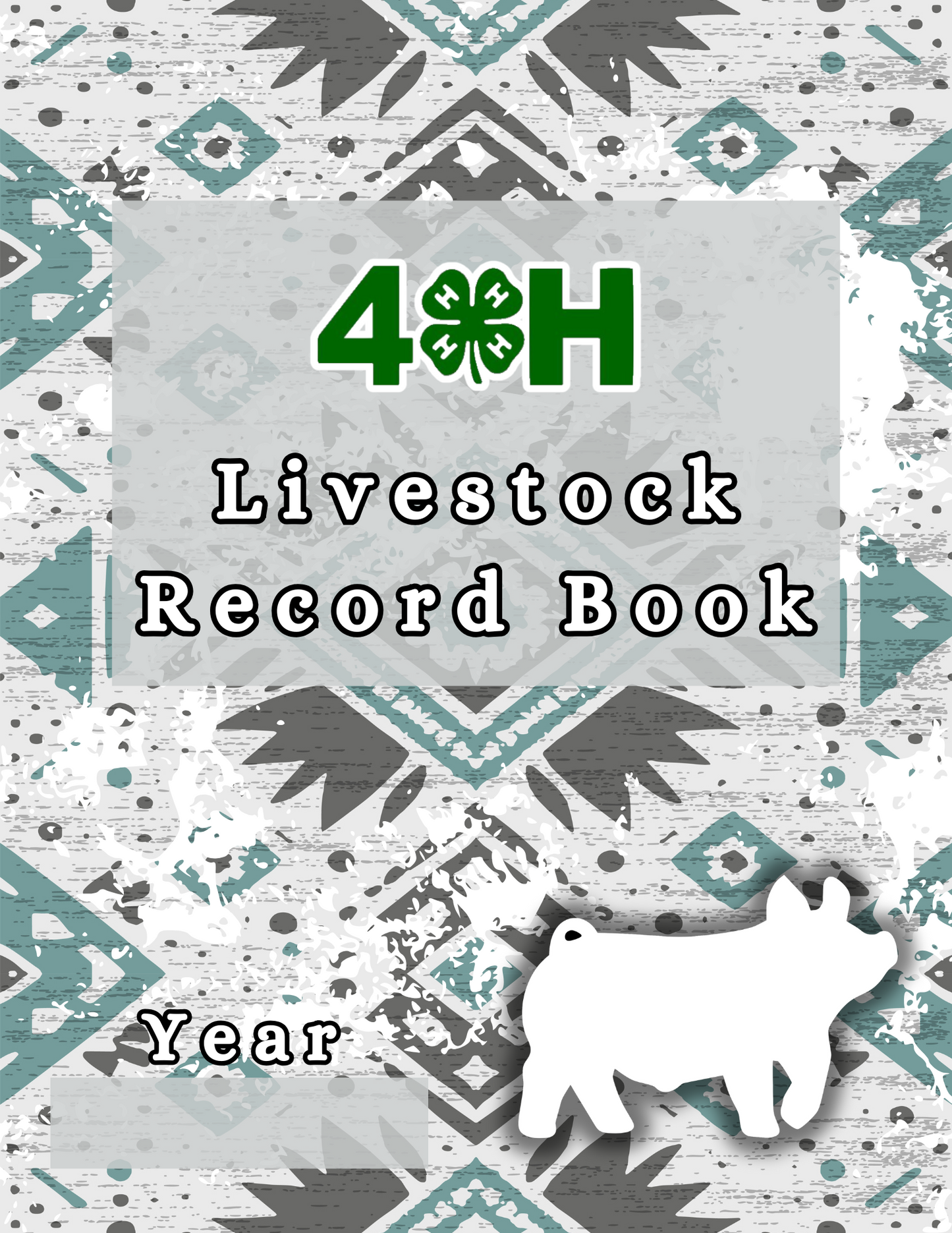 4H Record Book Aztec Pattern (Print at Home)