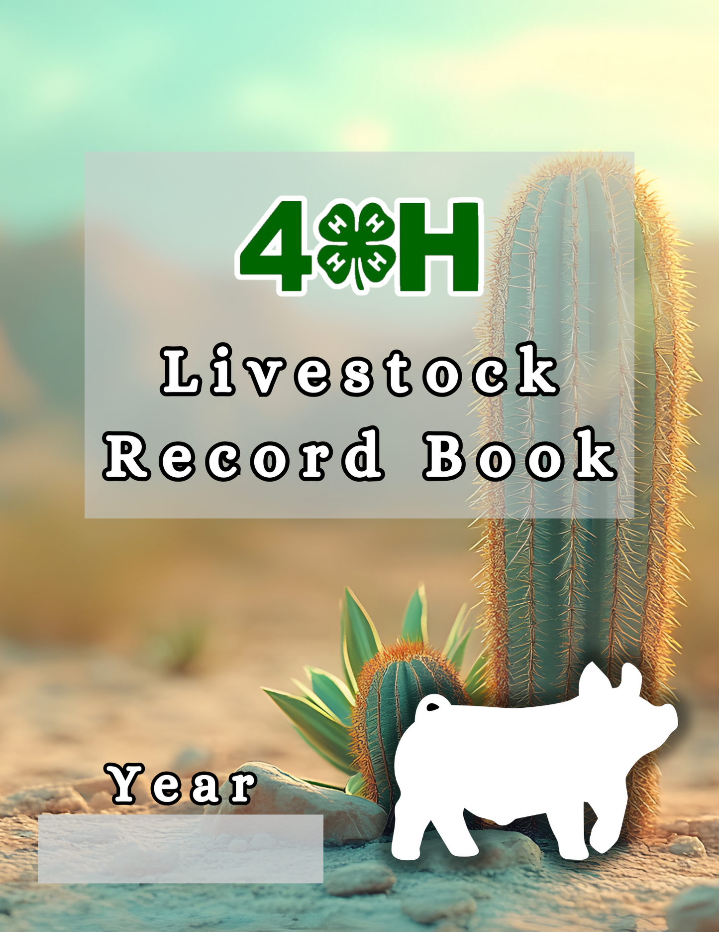 4H Record Book Cactus (Print at Home)