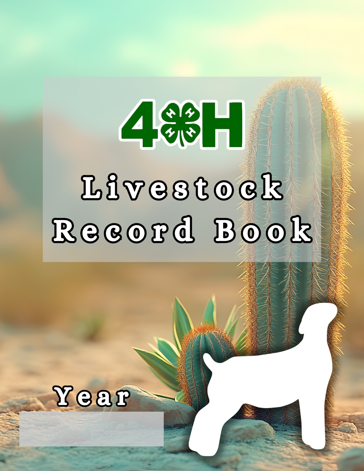 4H Record Book Cactus (Print at Home)