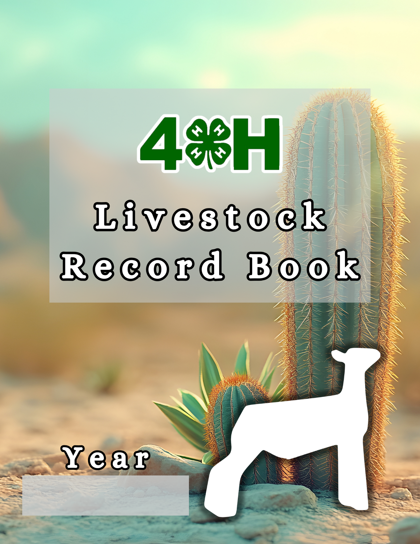4H Record Book Cactus (Print at Home)