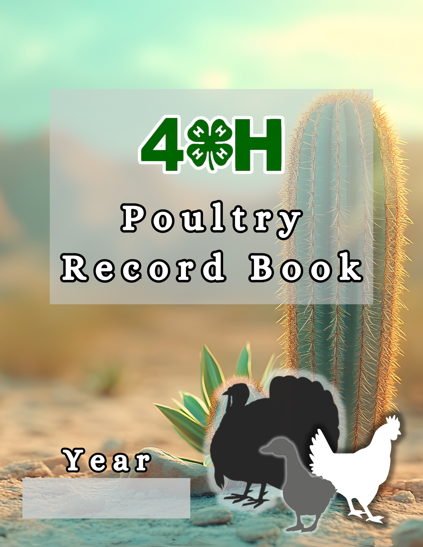4H Record Book Cactus (Print at Home)