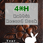4H Record Book Leather Floral (Print at Home)