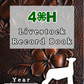 4H Record Book Leather Floral (Print at Home)
