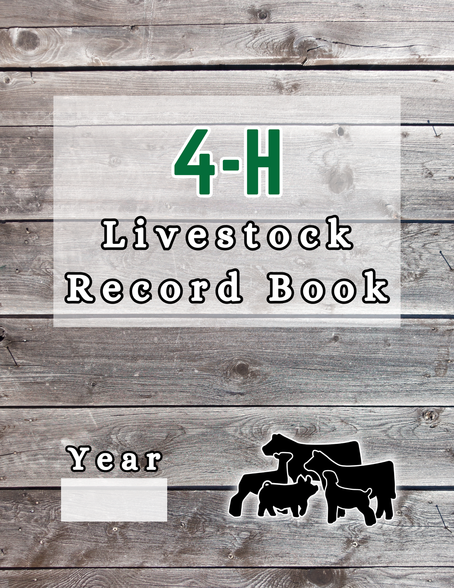 4H Record Book interactive PDF/typed (Barnwood)