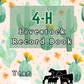 4H Record Book interactive PDF/ typed (Cactus)
