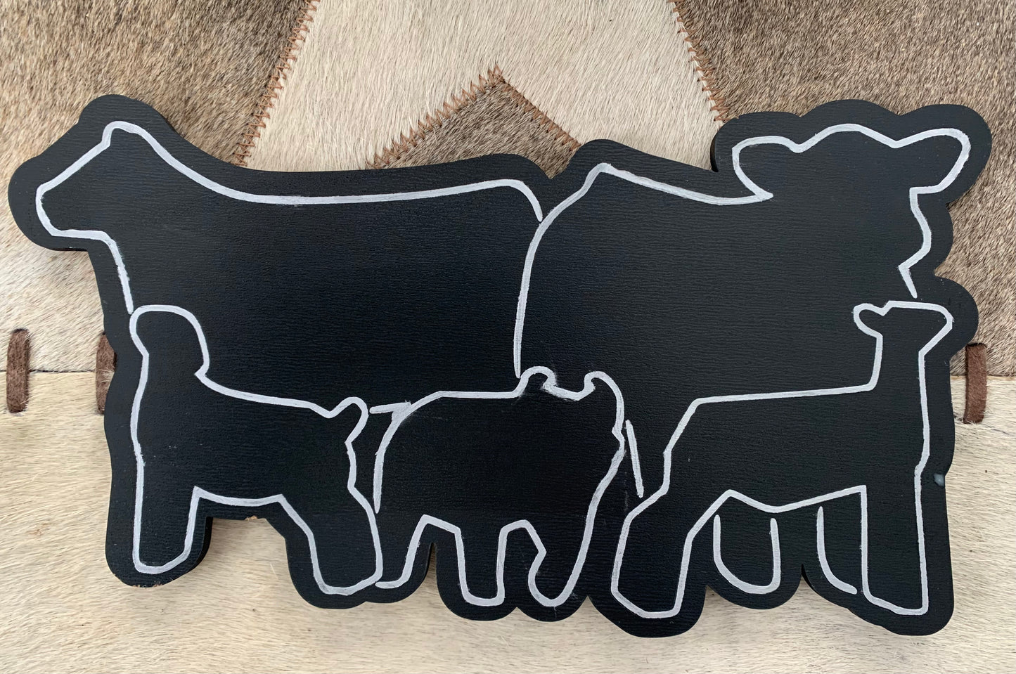 Chalkboard/marker board in one