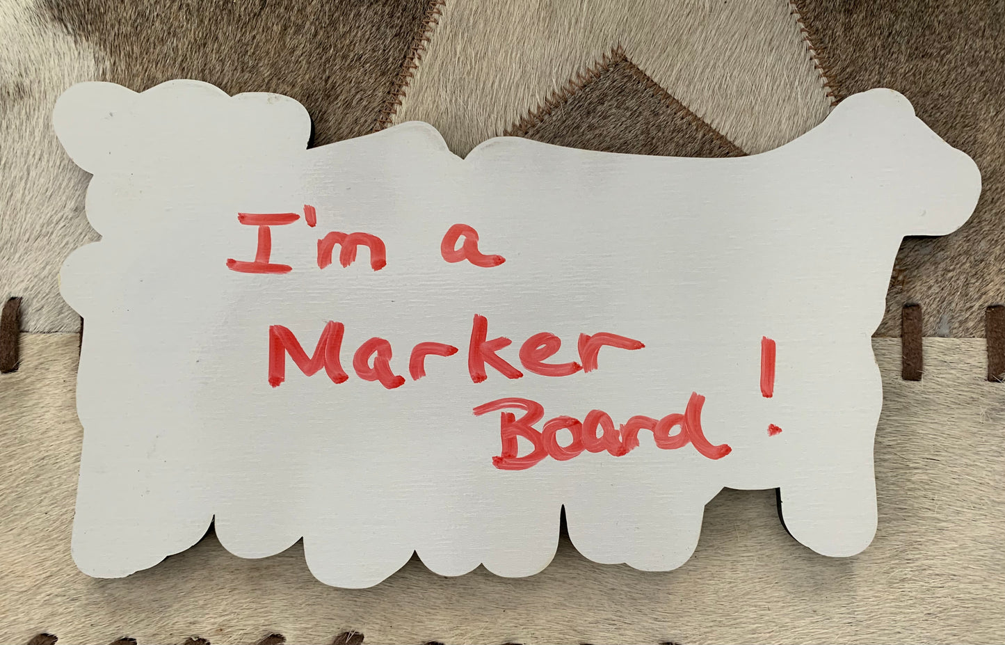 Chalkboard/marker board in one