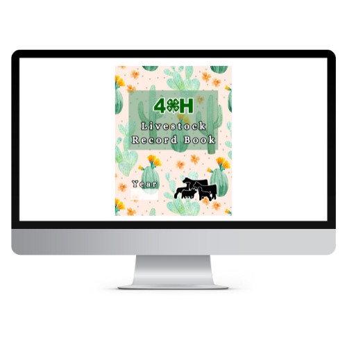 4H Record Book interactive PDF/ typed (Cactus)