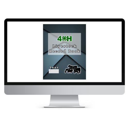 4H Record Book interactive PDF/typed (abstract/black)