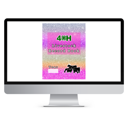 4H Record Book interactive PDF/typed (PinkGlitter)