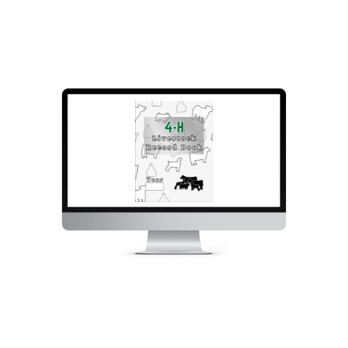 4H Record Book interactive PDF/typed (Livestock/diamond plate)