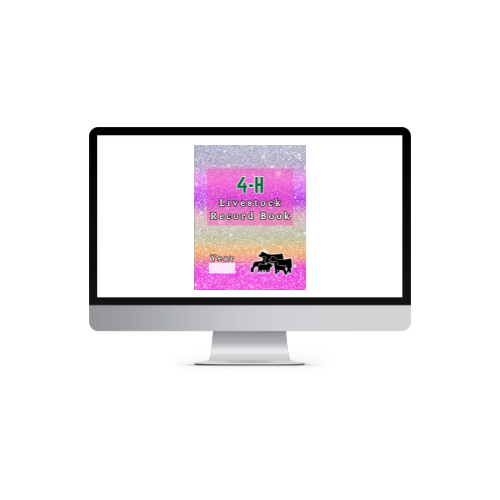 4H Record Book interactive PDF/typed (PinkGlitter)
