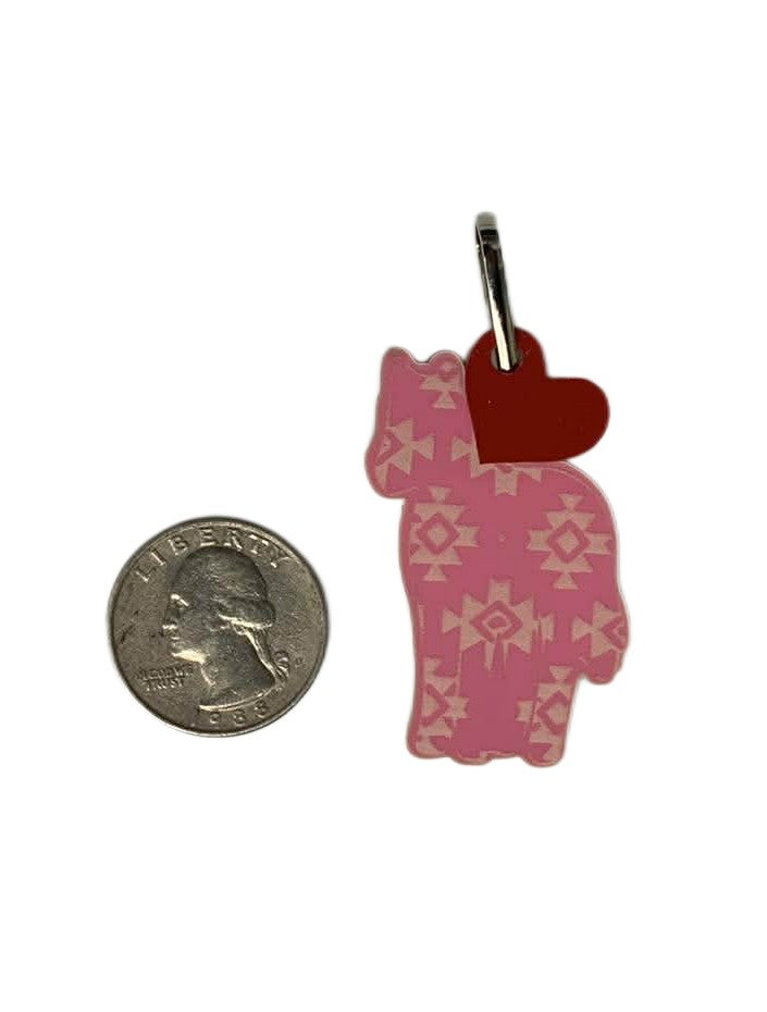 Valentine livestock keychain