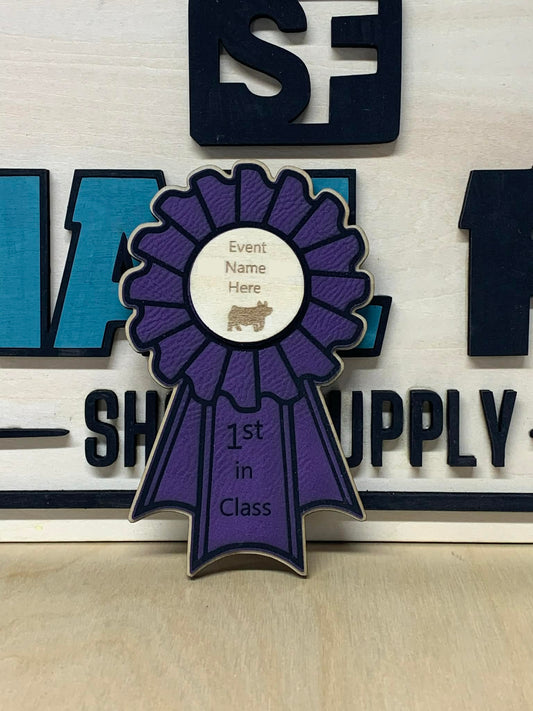 Wood/Leather Ribbon Awards