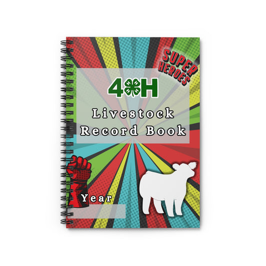 4H Record Book Superhero (Print at Home)